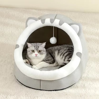 Super Cat Bed Warm Pet House Kitten Cave Cushion Cat House Warm Sleeping Dog Basket Tent Small Dog Mat Supplies Bed for Cats