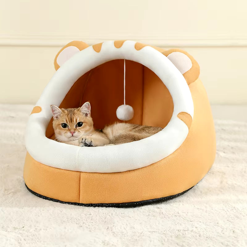 Super Cat Bed Warm Pet House Kitten Cave Cushion Cat House Warm Sleeping Dog Basket Tent Small Dog Mat Supplies Bed for Cats